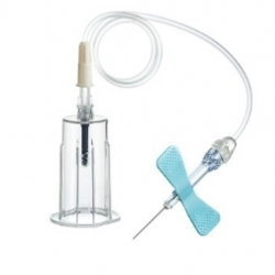 Set recoltare, fluturas  Vacutainer - 23G albastru