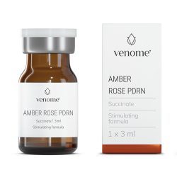 VENOME SUCCINATE AMBER ROSE PDRN 1X3 ML - serum cu acid succinic si polinucleotide