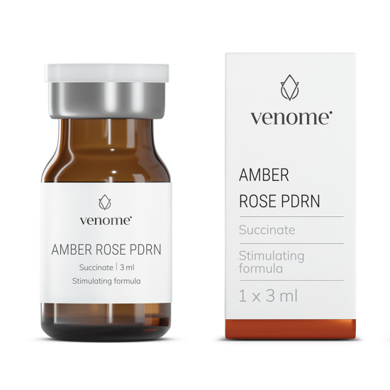 VENOME SUCCINATE AMBER ROSE PDRN 1X3 ML - serum cu acid succinic si polinucleotide