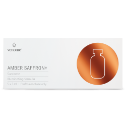 VENOME SUCCINATE AMBER SAFFRON + 5X3 ML serum cu acid Tranexamic, glutation, niacinamida