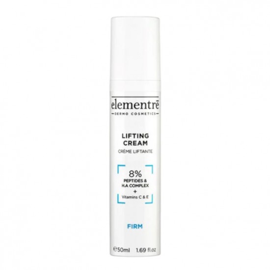 Elementre 8% Peptides & Hyaluronic Acid Lifting Cream 50ml - Cremă de față lifting cu Peptide și acid hyaluronic